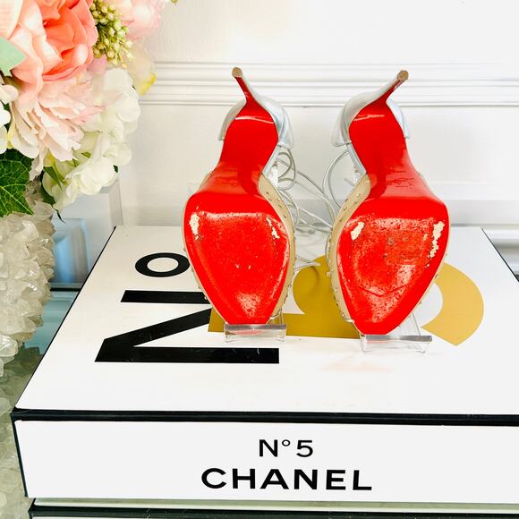 Christian Louboutin MAIA LABELLA ALTA 120 Rete/Glitter Stiletto Pump 36IT - Picture 10 of 14